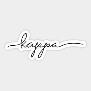 Kappa Sticker